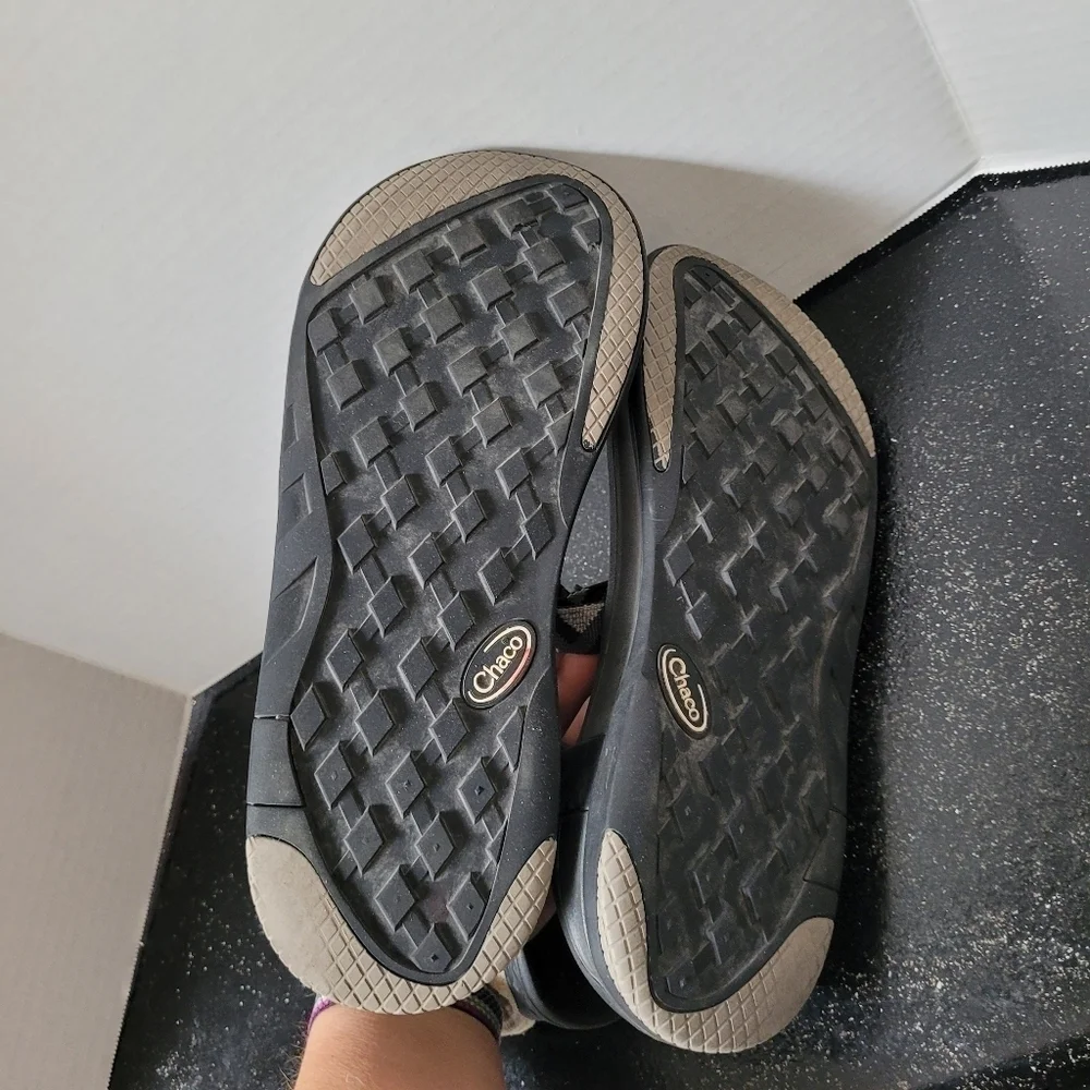 Chaco Black and Grey Sandals